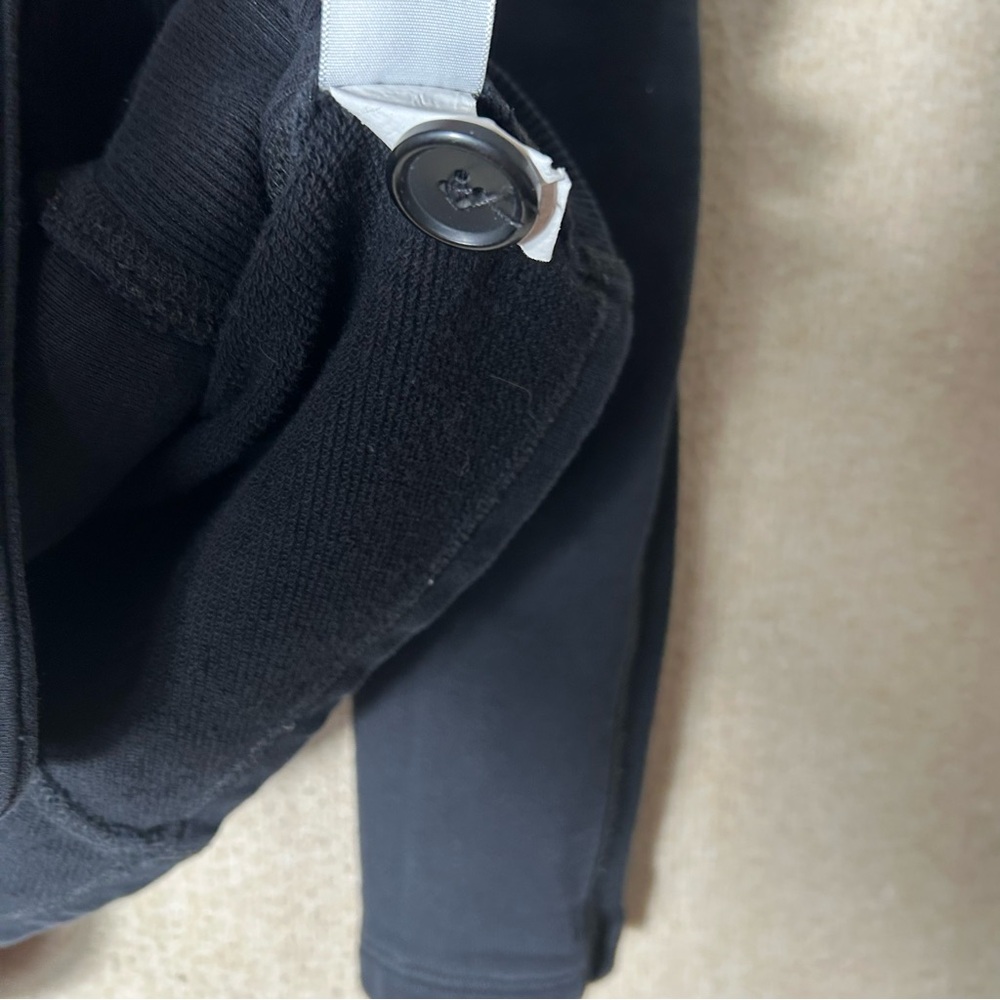Standard James Perse Blazer Jacket‎ Womens Size 4 XL Black Shawl Collar 1 Button - Picture 9 of 13